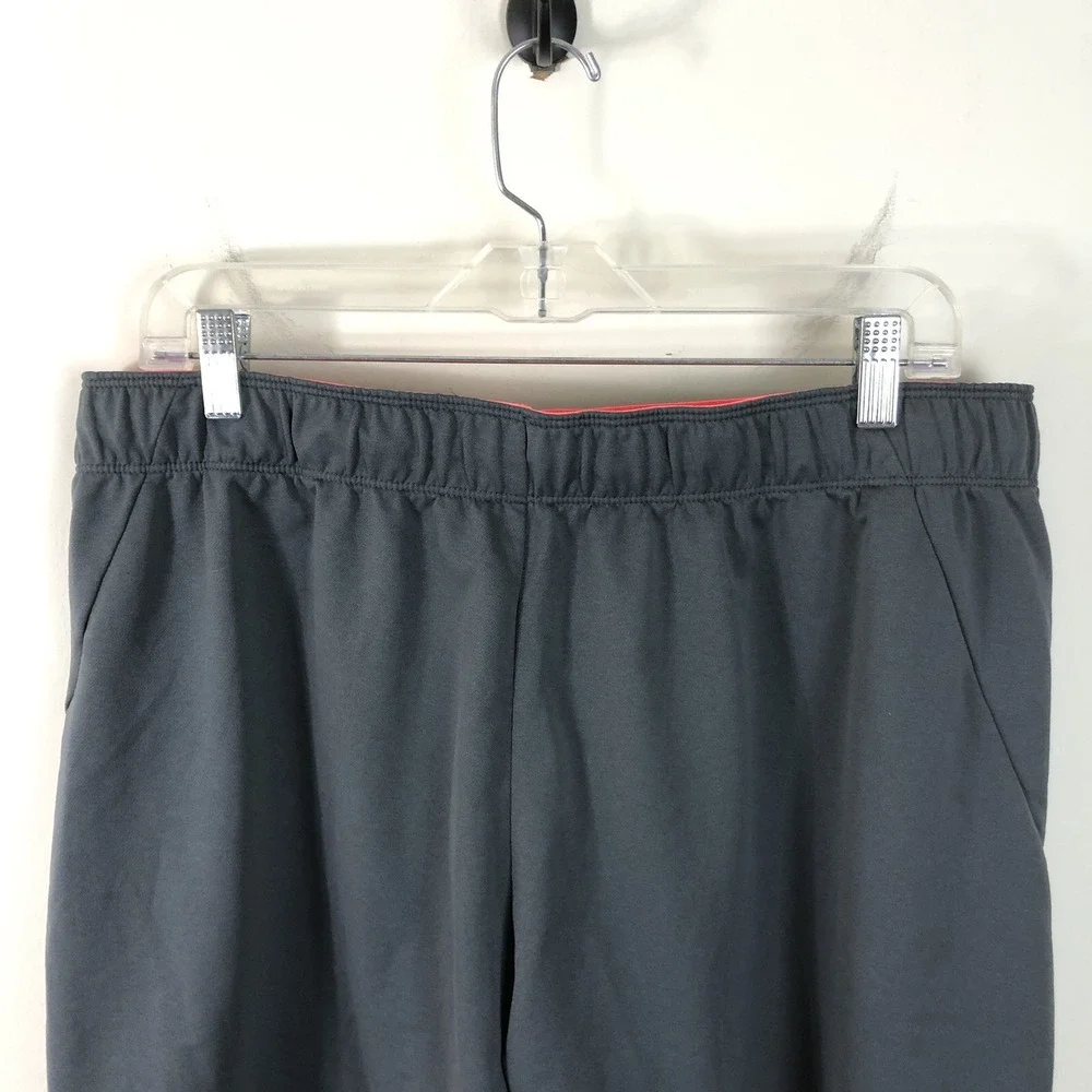 Nike Athletic Gym Running Shorts Womens XL Gray Pink Outdoor Swoosh